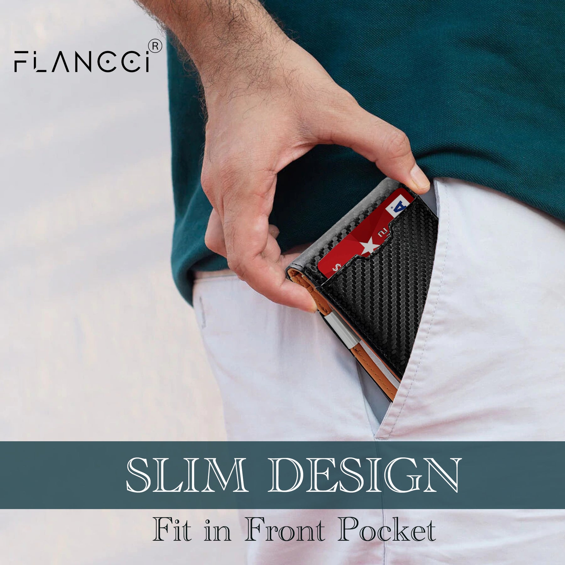 Slim Front Pocket Wallet With Money Clip – Mel Boteri Fashion Partners