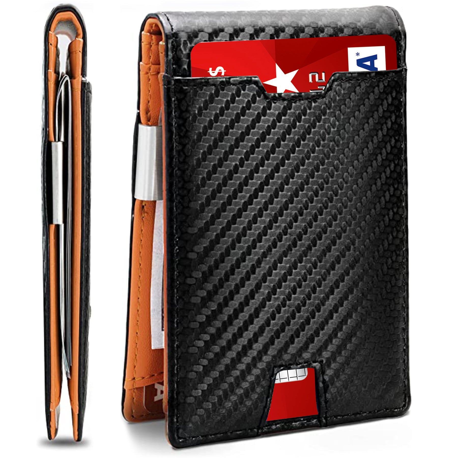 Men's Clemson Slim Wallet with Money Clip – clemsonframeshop